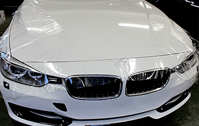Оклейка всего автомобиля BMW F30 прозрачной защитной пленкой