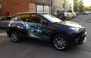Винилография на бортах Toyota Rav4