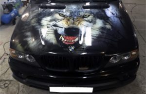 Винилография на капот BMW X5 E53