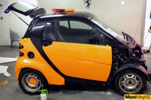 Полная оклейка Smart ForTwo пленкой Oracal 8