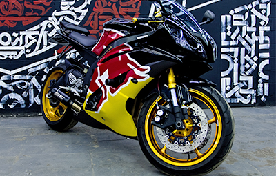 Изготовление наклеек на мотоцикл Yamaha R6