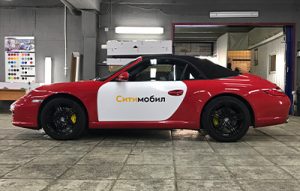 Брендирование Porsche Boxter для Сити мобил