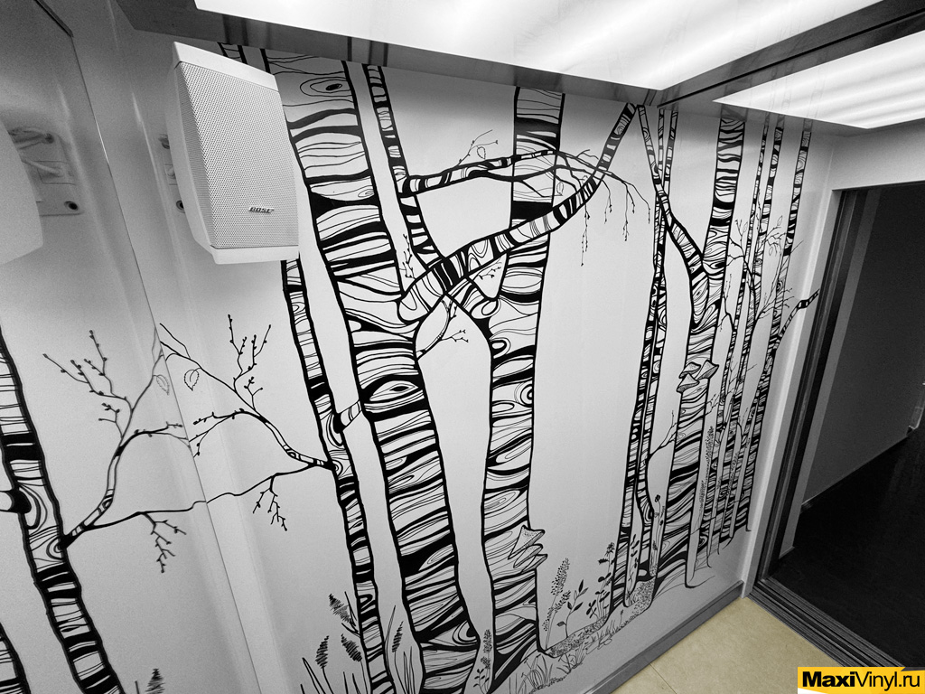 Оклейка лифтов 1