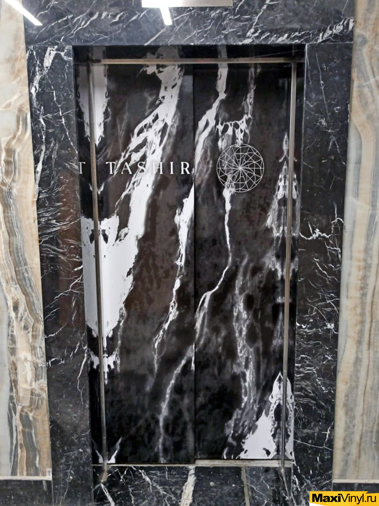 Оклейка лифтов 3