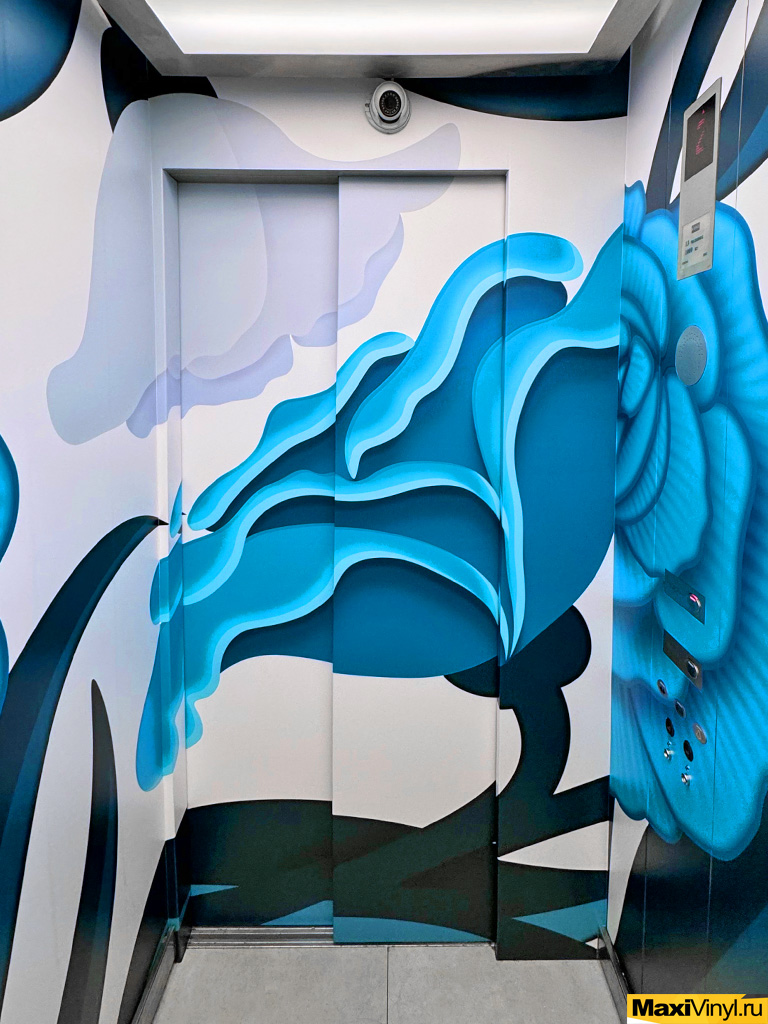 Оклейка лифтов 5