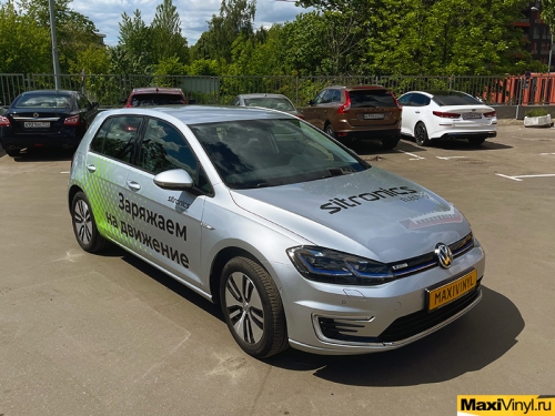 Брендирование Volkswagen Golf для компании Sitronics