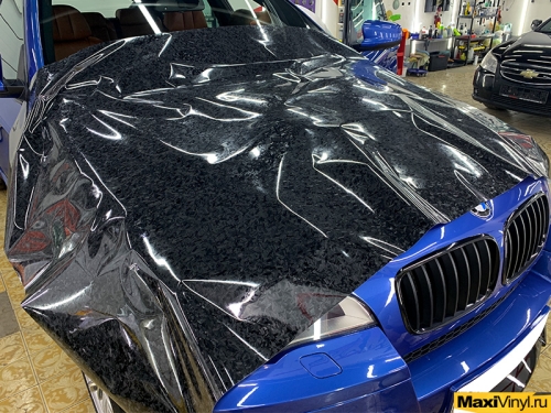 Оклейка деталей в кованный карбон BMW Х6М
