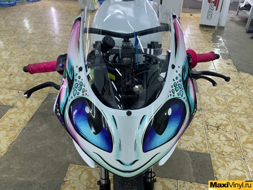 Оклейка мотоцикла Kayo Mini GP винилографией