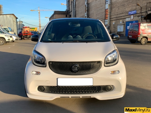 Полная оклейка Smart Fortwo в серый глянец