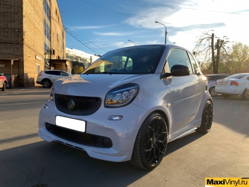 Полная оклейка Smart Fortwo в серый глянец