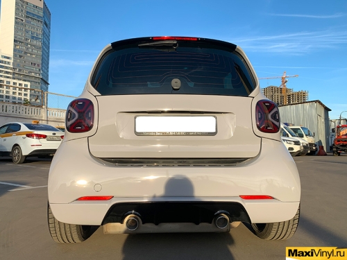 Полная оклейка Smart Fortwo в серый глянец