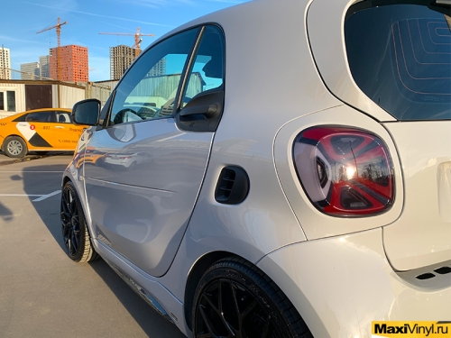 Полная оклейка Smart Fortwo в серый глянец