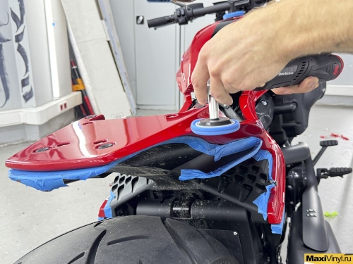 Оклейка Harley-Davidson FXDR Box39 полиуретановой пленкой