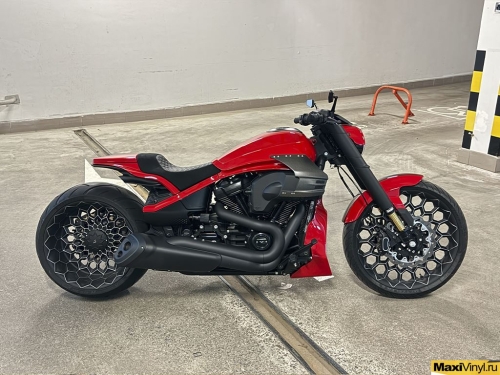 Оклейка Harley-Davidson FXDR Box39 полиуретановой пленкой