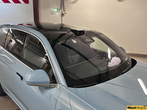 Оклейка зоны риска LiXiang L7 прозрачным глянцевым полиуретаном