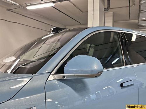 Оклейка зоны риска LiXiang L7 прозрачным глянцевым полиуретаном