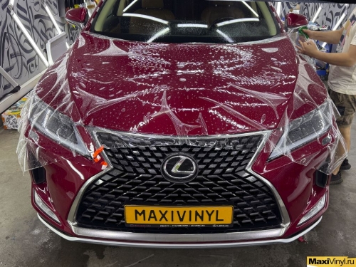 Оклейка зон риска Lexus RX300 прозрачным глянцевым полиуретаном