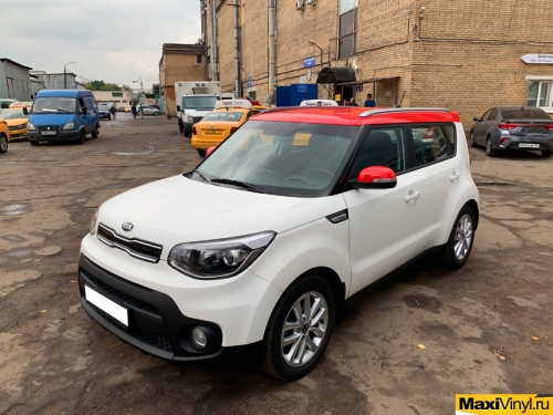 Стайлинг KIA Soul красным глянцем