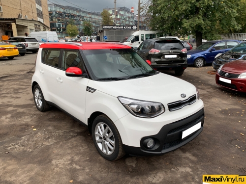 Стайлинг KIA Soul красным глянцем