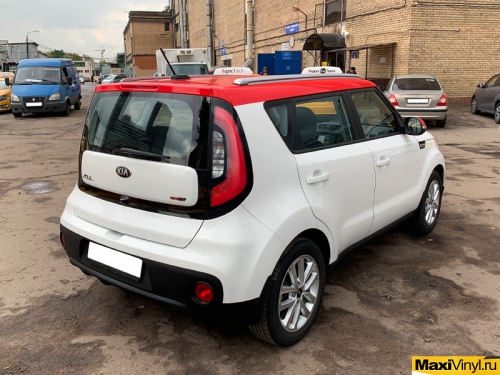 Стайлинг KIA Soul красным глянцем