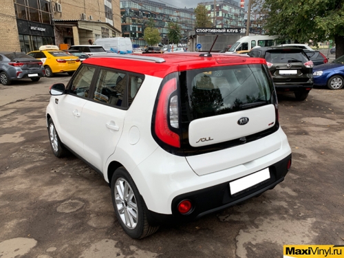 Стайлинг KIA Soul красным глянцем