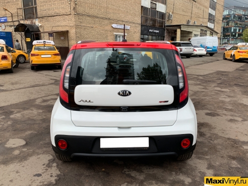 Стайлинг KIA Soul красным глянцем