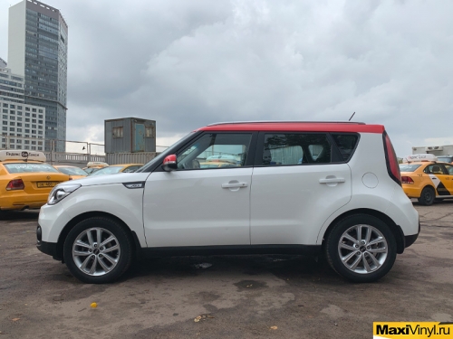 Стайлинг KIA Soul красным глянцем