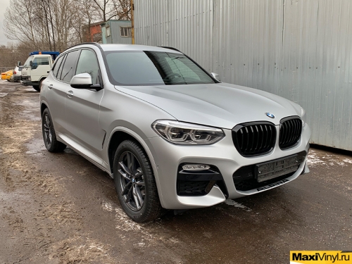 Полная оклейка BMW X3 в прозрачный мат