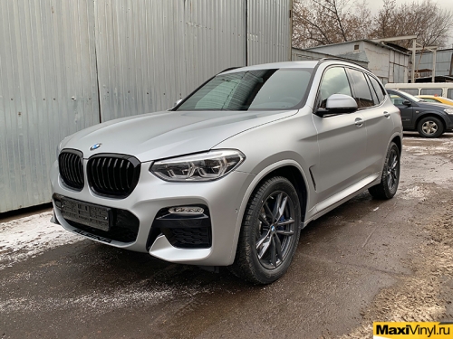 Полная оклейка BMW X3 в прозрачный мат