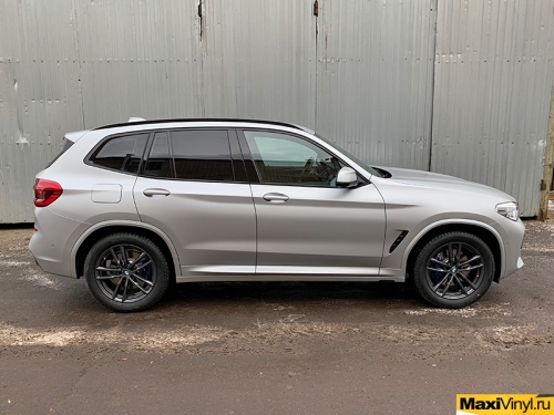 Полная оклейка BMW X3 в прозрачный мат