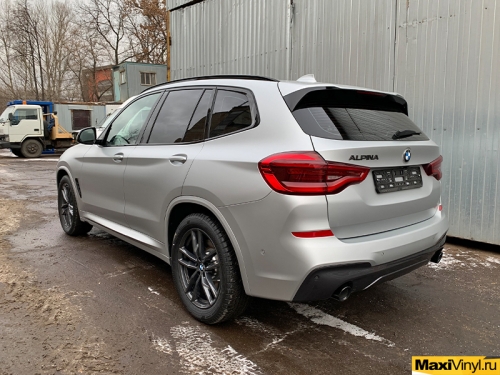 Полная оклейка BMW X3 в прозрачный мат