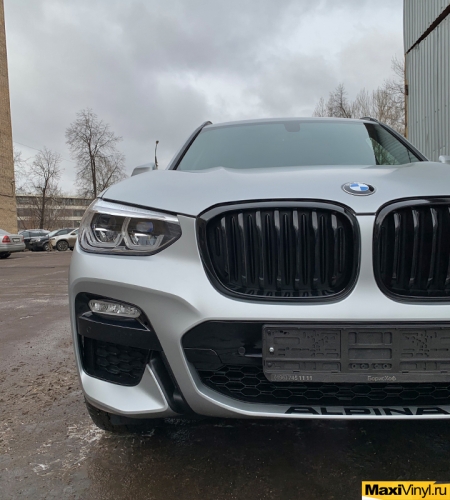 Полная оклейка BMW X3 в прозрачный мат