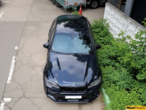 Оклейка BMW X6 F16 в серый матовый металлик