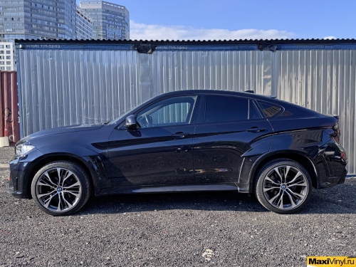 Оклейка BMW X6 F16 в серый матовый металлик