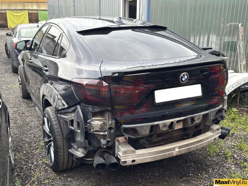 Оклейка BMW X6 F16 в серый матовый металлик