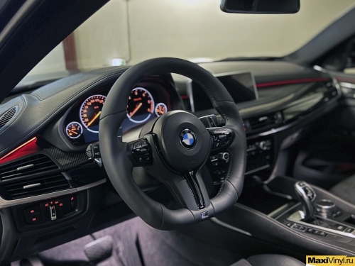 Оклейка BMW X6 F16 в серый матовый металлик