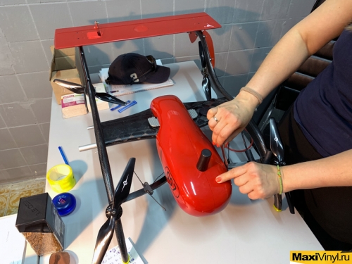 Брендирование беспилотного летательного аппарата Geobox FIXAR-007