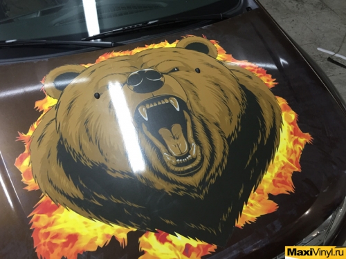 Винилография на капот Renault Duster