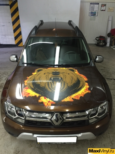 Винилография на капот Renault Duster