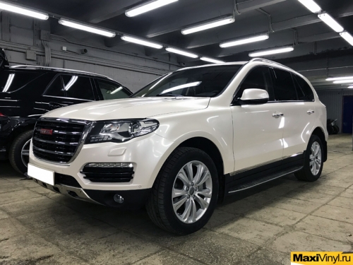 Полная оклейка Haval H8 в белый перламутр