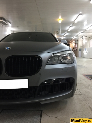 Полная оклейка BMW 7-ой серии F01 пленкой KPMF Matt Anthracite