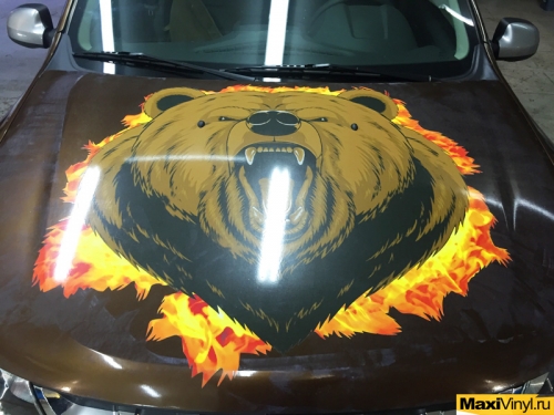 Винилография на капот Renault Duster