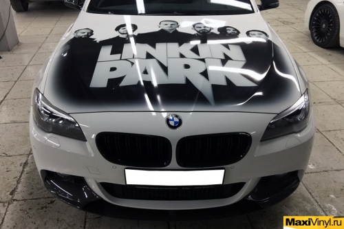 Винилография Linkin Park на капот BMW