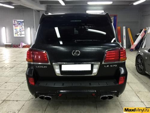 Полная оклейка Lexus LX570 пленкой под кожу