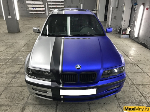 Оклейка BMW 3 серии в два цвета
