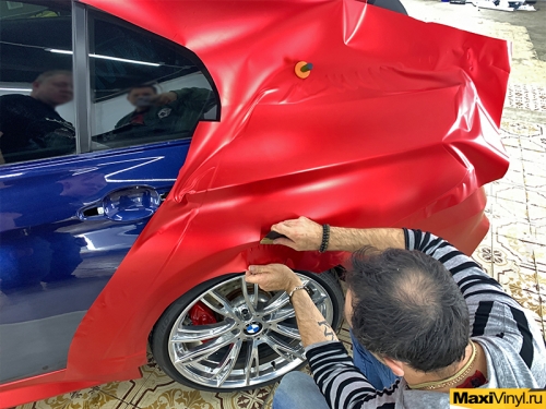 Частичная переклейка BMW 3 серии F30 в TeckWrap