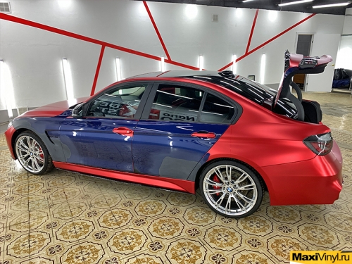 Частичная переклейка BMW 3 серии F30 в TeckWrap