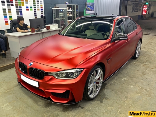 Частичная переклейка BMW 3 серии F30 в TeckWrap