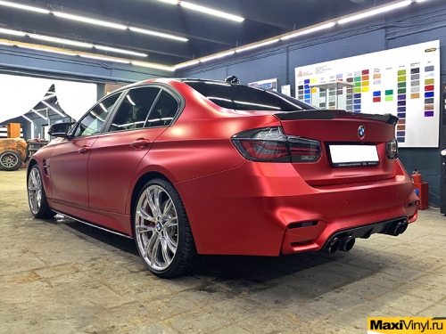 Частичная переклейка BMW 3 серии F30 в TeckWrap