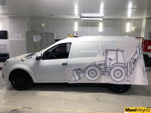 Брендирование Lada Largus для компании AGB